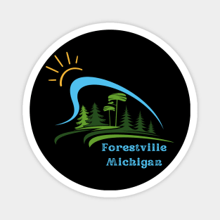 Forestville Michigan Tree Magnet